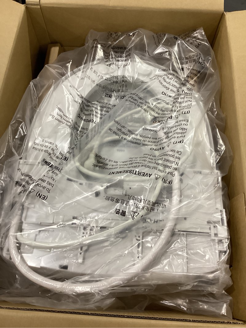 Condition photo showing New/Like New for toto® washlet® s5 electronic bidet toilet seat with instantaneous water heating, premist and ewater+ wand cleaning, round, cotton white - sw3445#01