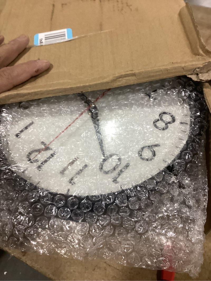 Condition photo showing New/Like New for Multi-Time Zone Clock 4 Pack,10 Inch Silent Wall Clock Battery Operated Classic Black Round Wall Clocks Non Ticking Modern Design for Office School Home Classroom Living Room Bedroom