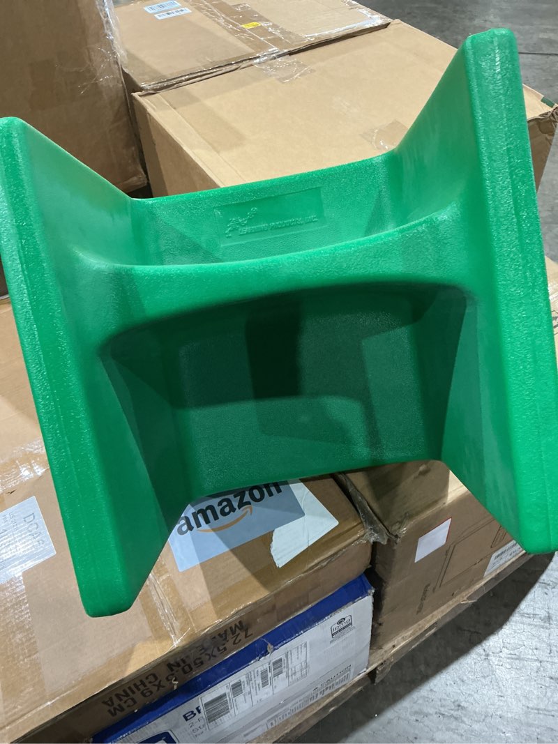 Condition photo showing Good Condition for children's factory 3-in-1 cube chair for kids, flexible seating classroom furniture, 1-pack, green