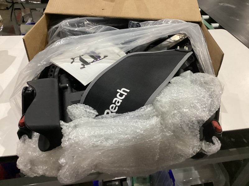 Condition photo showing As Is for blessreach foldable rollator walkers with seat for seniors, 450 lb capacity, 8'' wheels, 18" big seat, 6-position height, heavy-duty aluminum rolling walker (gray) grey