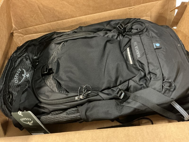 Condition photo showing Good Condition for osprey manta 34l men's hiking backpack with hydraulics reservoir, black 34l black