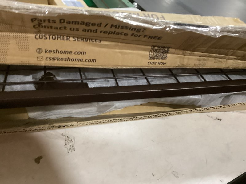 Condition photo showing Good Condition for KES 30-Inch Oiled Bronze Pot Rack Wall Mounted, 2-Tier Hanging Pot and Pan Organizer with 12 Sturdy Hooks, Kitchen Wall Hanger Shelves Farmhouse Style, KUR215S75B-OB