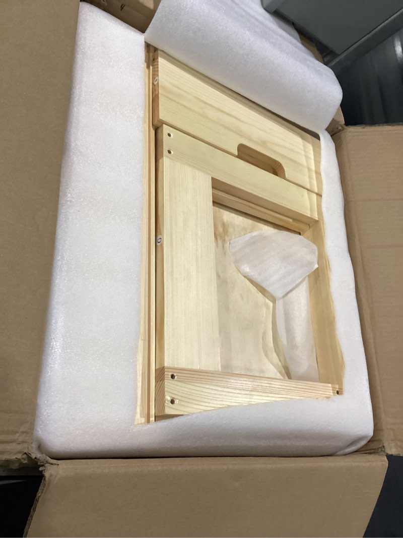 Condition photo showing New/Like New for pull out cabinet organizer, 17''w×21''d×16''h soft close slide out wooden pull out drawers, double tier slide out wood cabinet organizer, for base cabinet organization in kitchen, pantry, bathroom two layer 17"w*21"d*16"h rustic maple