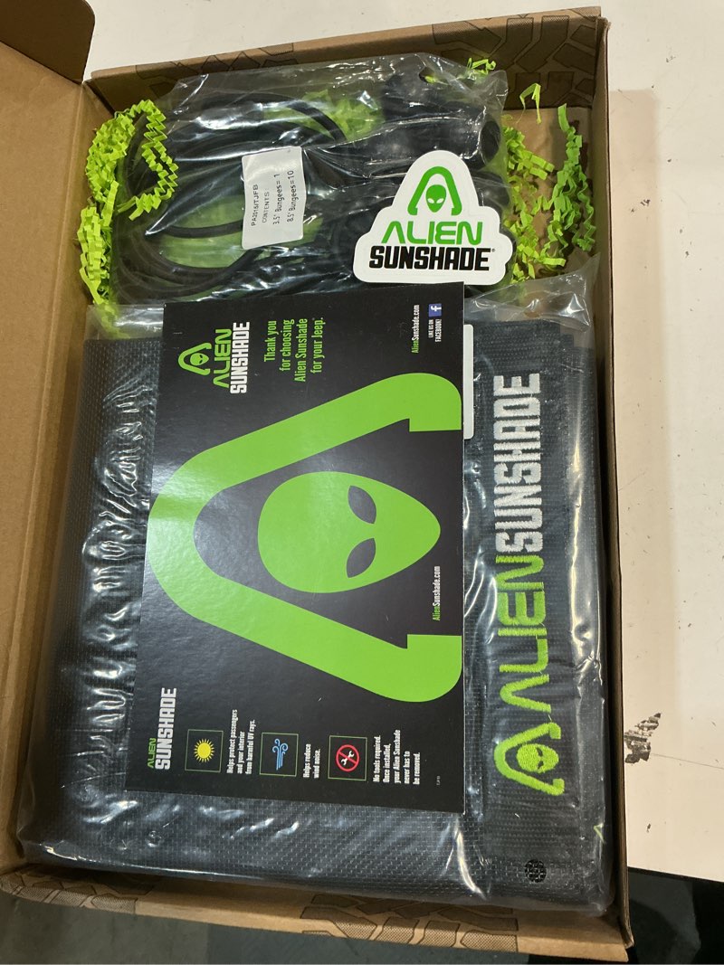 Condition photo showing New/Like New for alien sunshade jeep wrangler tj sun shade (1996-2006) & yj (1987-1995) jeep wrangler accessories, full length mesh sun shade for tj & yj 2 door, blocks uv, wind, noise, bikini top cover (black)