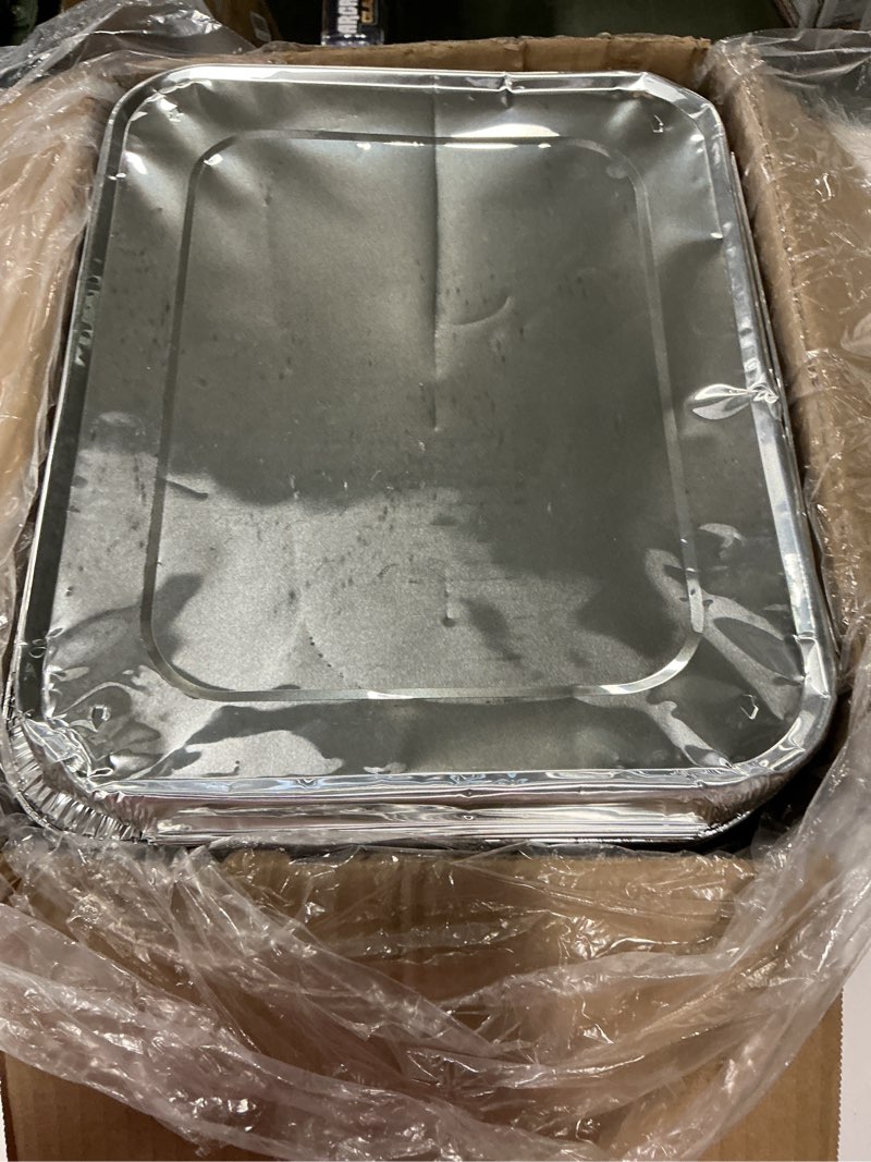 Condition photo showing As Is for Alpha Living 6 Pack - Disposable Chafing Dish Buffet Set, Half Size Pans, Welded Body Food Warmers f
