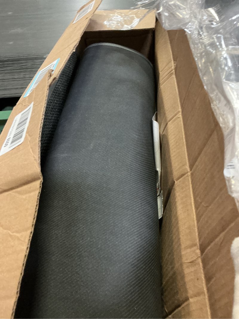Condition photo showing As Is for LEKEEPGO Door Mat 24"x36", Non Slip Door Mat Indoor Entrance, Rubber Backing Front Indoor Door mat Washable Absorbent Low-Profile Entryway Entry Resist Dirt Inside Door Mats, Grey 2' x 3' (Rectangular) Grey