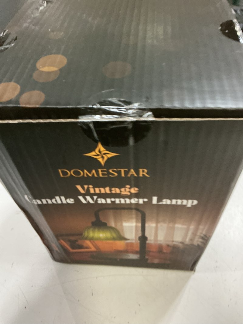 Condition photo showing New/Like New for domestar flower candle warmer lamp, adjustable height wax melting unique lamp with timer & dimmer, vintage bedroom decor for scented jar candles - ideal for housewarming birthday valentine's day gifts green-black