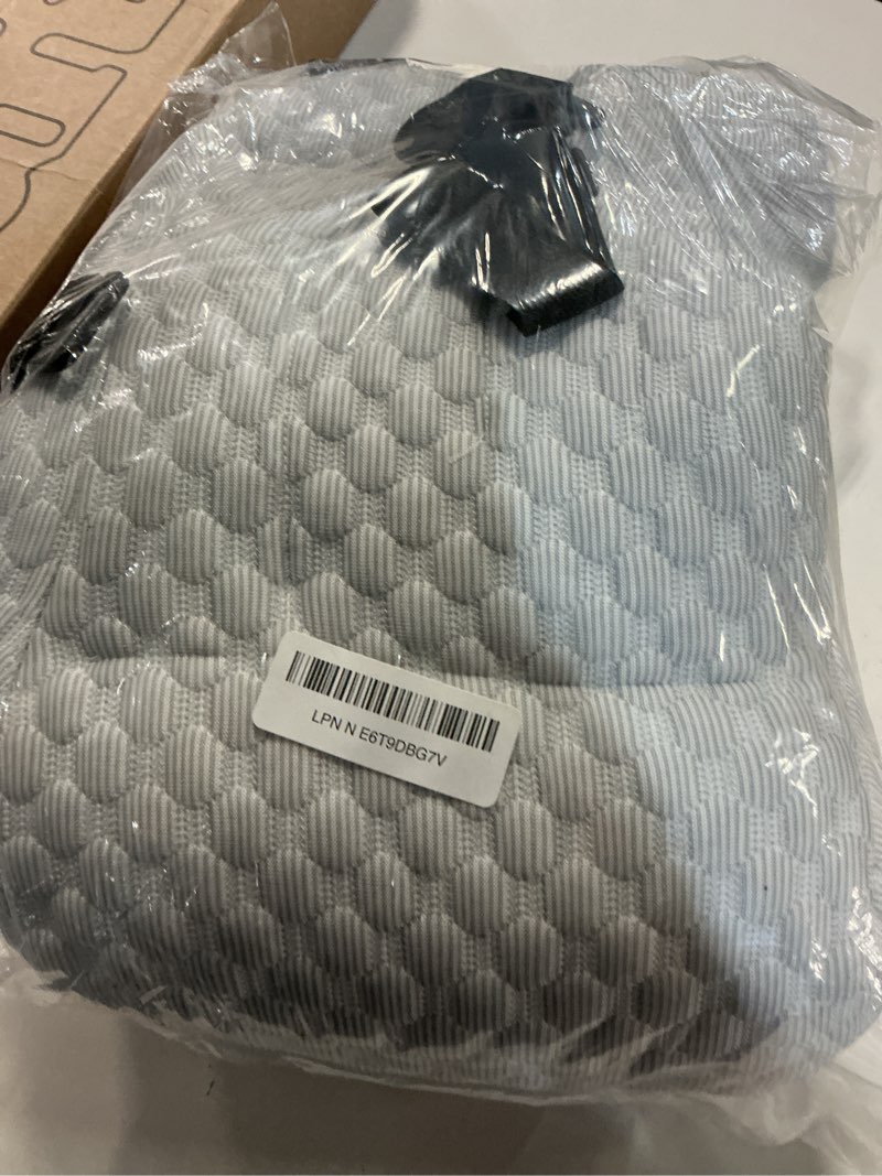 Condition photo showing Good Condition for adjustable neck pillow for recliner, headrest pillow for chair & couch support - ergonomic design cushion with 2 adjustable strap, recliner head pillow for office, home, traveling (grey)