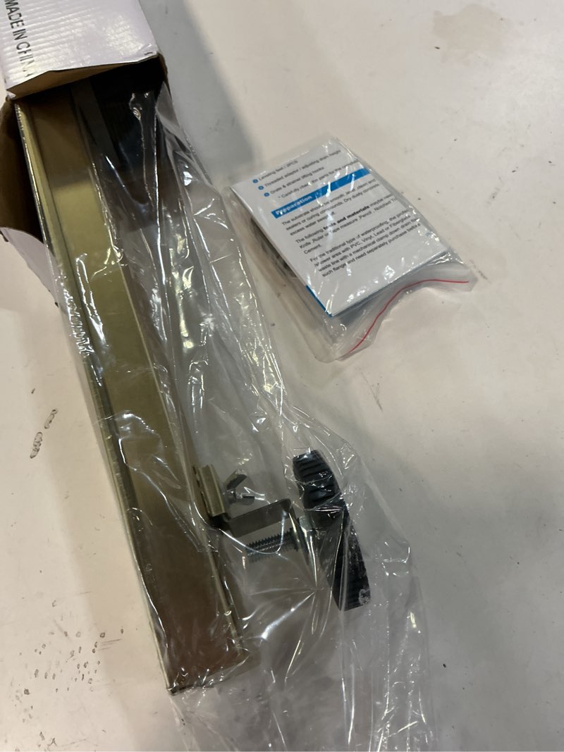 Condition photo showing New/Like New for linear shower drain ?with tile insert panels ?24 inch brushed gold 304 stainless steel rectangle shower floor drain?with hair catcher, adjustable feet 24inch brushed gold