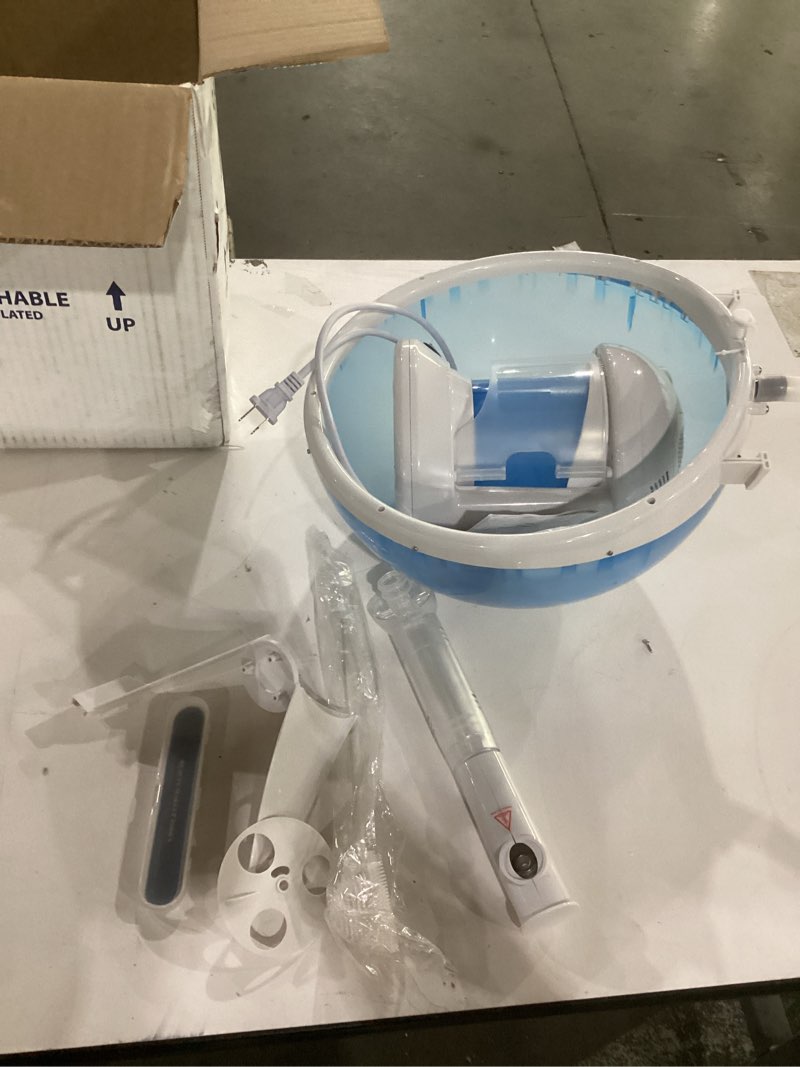 Condition photo showing As Is for not tested**** denfany hair steamer, 2 in 1 hair and face steamer for natural hair with uv ozone, face steamer hair humidifier moisturising hydration system sprayer for personal care use at home and salon