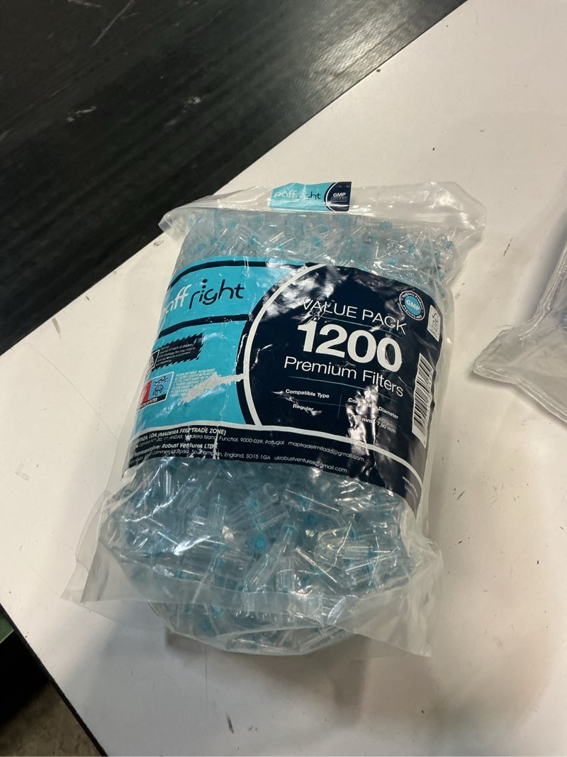 Condition photo showing New/Like New for paffright 1200 cigarette filters for regular size 7.65-7.90 mm | cigarette filters that remove tar and chemicals, 1200 reusable filter tips, tar blockers, smart filters for cigarettes tips
