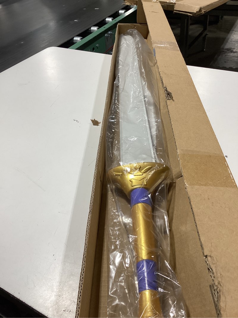 Condition photo showing Good Condition for 41" anime cosplay sword with sheath, non-3d printed & back-carry, collectible prop for costume&display - purple sword
