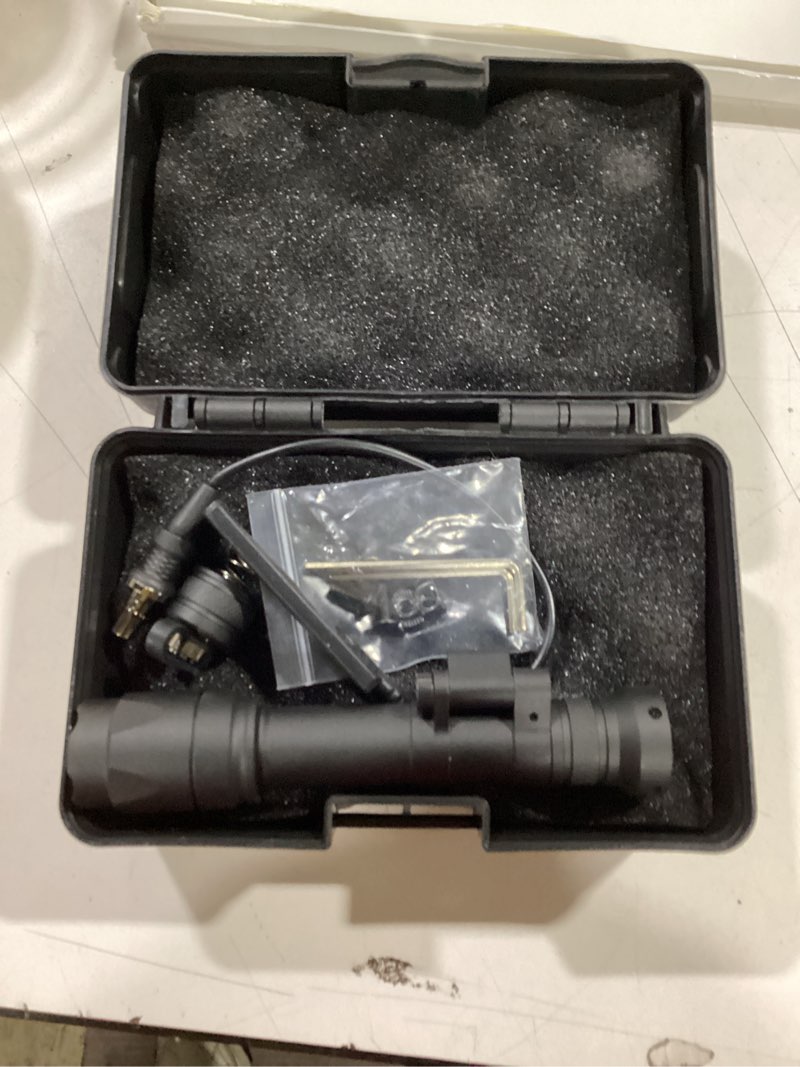 Condition photo showing Good Condition for NOBUHIRO M600C 800 Lumens Tactical Flashlight, with Replaceable Mounting Rotating Base, Suitable for 20mm Picatinny & Mlok/Keymod Rail, Include with Remote Pressure & Push Button Switch (M600C)