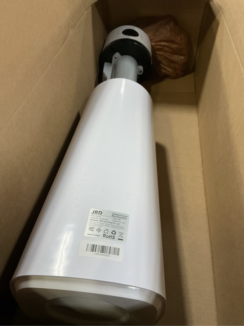 Condition photo showing As Is for jrd humidifier large room 8l/ 2.1gal, ultrasonic cool mist for bedroom, quiet humidifier with remote control, 10 mist modes, 24h timer, night light, ai mode, 40h run for home office baby pets