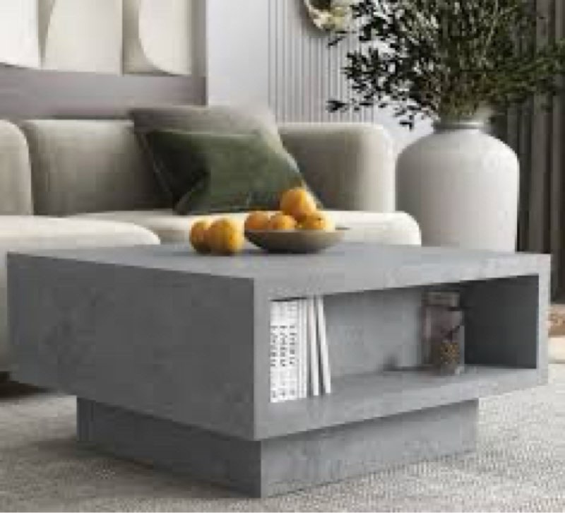Caomhan Pedestal Coffee Table with Storage