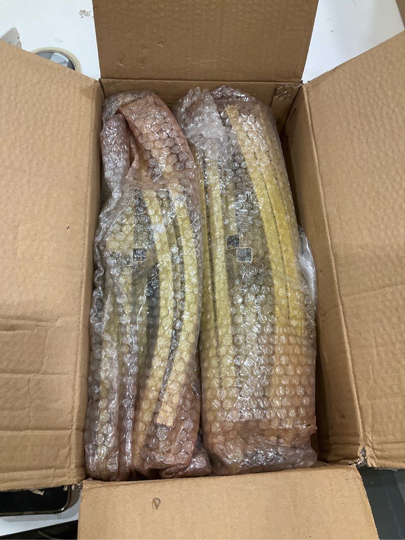Condition photo showing Good Condition for metal arch backdrop stand set of 2 (7.2ft and 6ft), gold wedding stand for wedding, baby shower, birthday party, graduation, indoor, outdoor, balloons flowers, stable base, easy to assemble