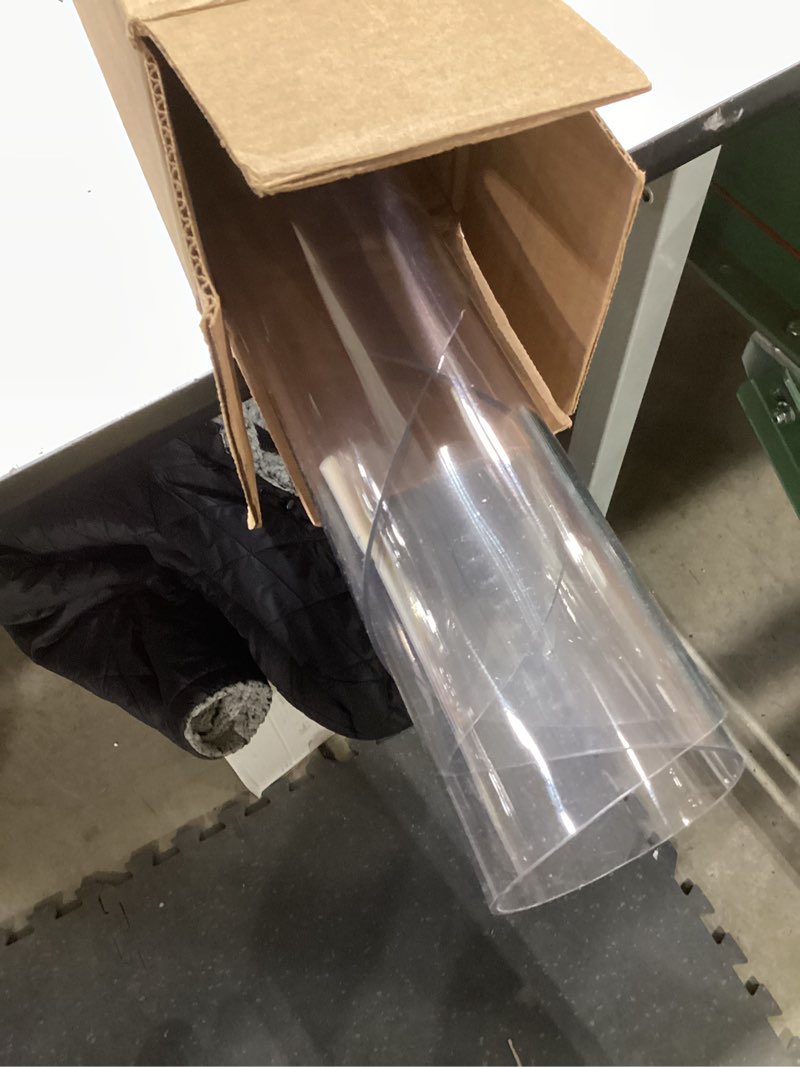 Condition photo showing Good Condition for ETECHMART Clear Round Table Cover Protector 41'', 2.0mm Thick Vinyl Waterproof Transparent Table Protector, Non-Slip Heat Resistant Clear Plastic Table Cover Protector for Coffee Table Hard Floor 2.0mm Clear Dia. 41 Inches (Round)