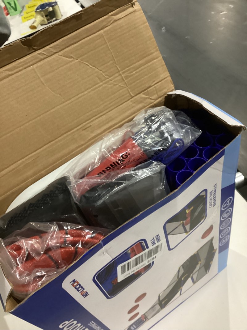 Condition photo showing As Is for Arcade Basketball Game Set for Kids 3-12 Years Old, Kids Basketball Hoop with 4 Balls & Pump, Indoor Outdoor Sports Play Toys, Basketball Games Toys, for Boys Girls Teens Blue