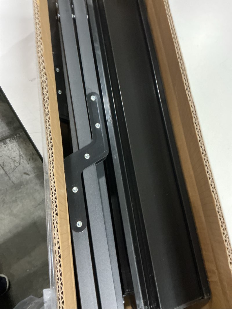 Condition photo showing Good Condition for Suzile Foldable Camping Table 4ft Portable Lightweight Picnic Table Collapsible Roll up Metal Camp with Carry Bag for Camping, Picnic, Patio, Outdoor Party(Black)