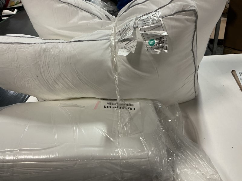 Condition photo showing Good Condition for Pillows Queen Size Set of 4, Bed Pillows for Sleeping 4 Pack, Luxury Hotel Quality, Supportive Queen Pillows with Soft Down Alternative for Back Stomach Side Sleepers, Machine Washable Queen-4 pack Grey