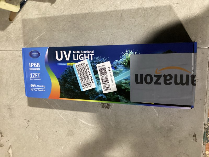 32w aquarium uv light for 200-3000 gallon, uv pond water clarifier for koi pond, swimming pool, spa,