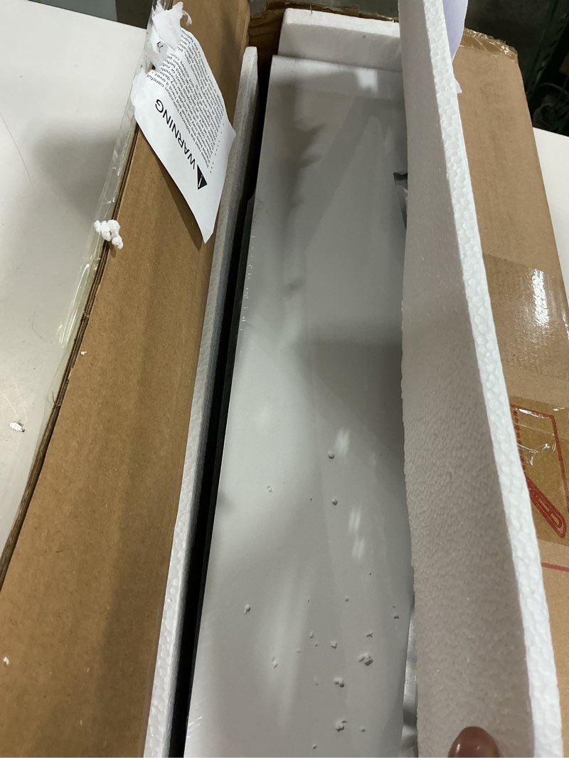 Condition photo showing New/Like New for bameos floating shelves with led for wall decor, sturdy shelves with warm light, wall mounted display shelves, set of 2, hanging shelf for bathroom, bedroom, kitchen, living room storage, white 24 x 6 white-cob