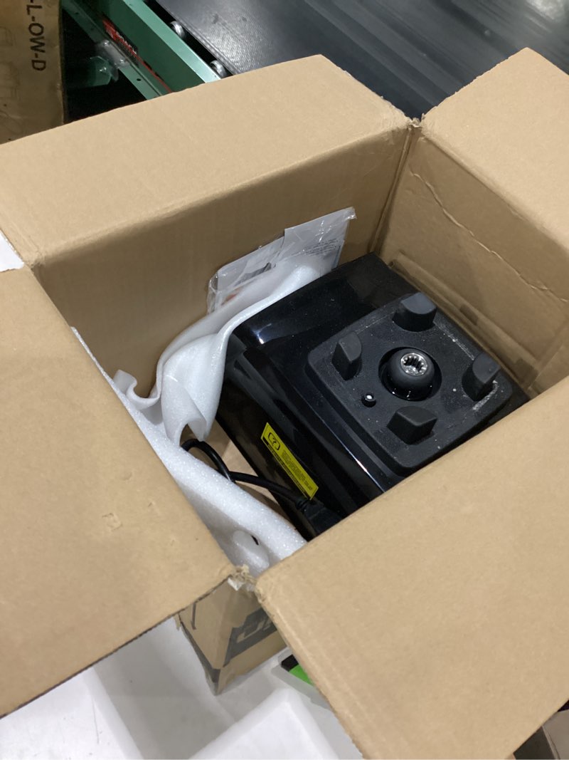 Condition photo showing Good Condition for missing piece as is wantjoin professional blender, etl listed 70oz commercial blender for kitchen max 1800w high power home and commercial with timer, smoothie maker 2200ml for crushing ice, frozen dessert, soup,fish black 68 oz