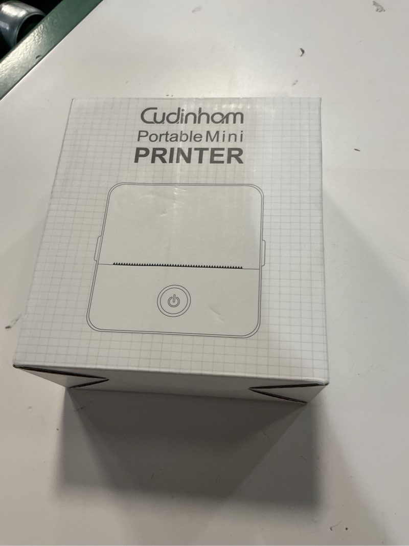 Condition photo showing New/Like New for cudinham print pods mini printer, sticker printer with 10 rolls thermal printing paper, inkless pocket printpod for phone, impresora portátil for notes, diy, compatible with ios & android (white)