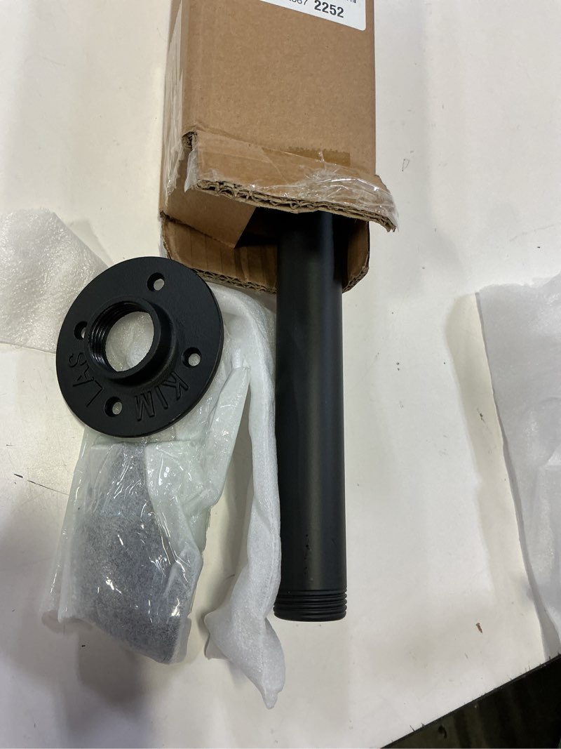 Condition photo showing Good Condition for pipe stair handrail, 3 ft metal staircase handrail, black galvanized industrial iron hand rail for indoor & outdoor wall mount support, wall hand railing,safety handle, steps baluster(hr01) 3 feet