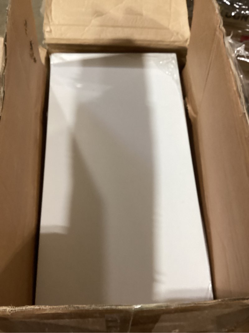 Condition photo showing Good Condition for double tilt out laundry hamper cabinet, 11.8 gallon hidden trash cabinets with 2 baskets for kitchen, freestanding bathroom storage cabinet unit, white