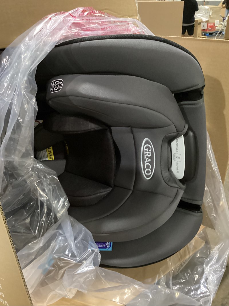 Condition photo showing Good Condition for graco contender slim convertible car seat, west point, lightweight travel car seat with compact, space-saving design, rear-facing 5–40 lbs, forward-facing 26.5–65 lbs, easy to transfer, faa approved west point 2.0