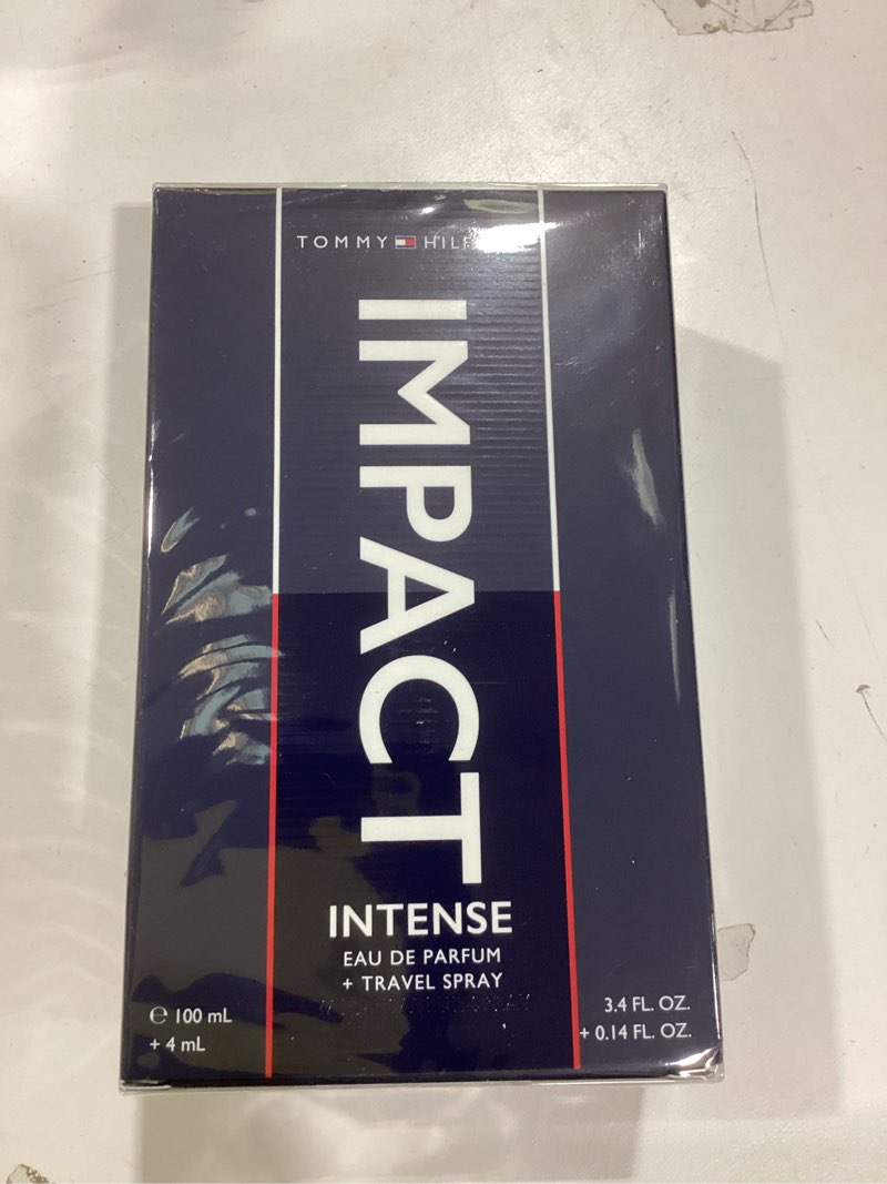 Condition photo showing New/Like New for tommy hilfiger impact intense eau de parfum, for men 3.4 fl oz (pack of 1)