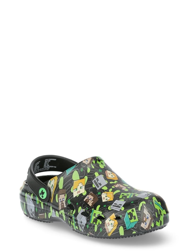 minecraft little & big boys eva clogs