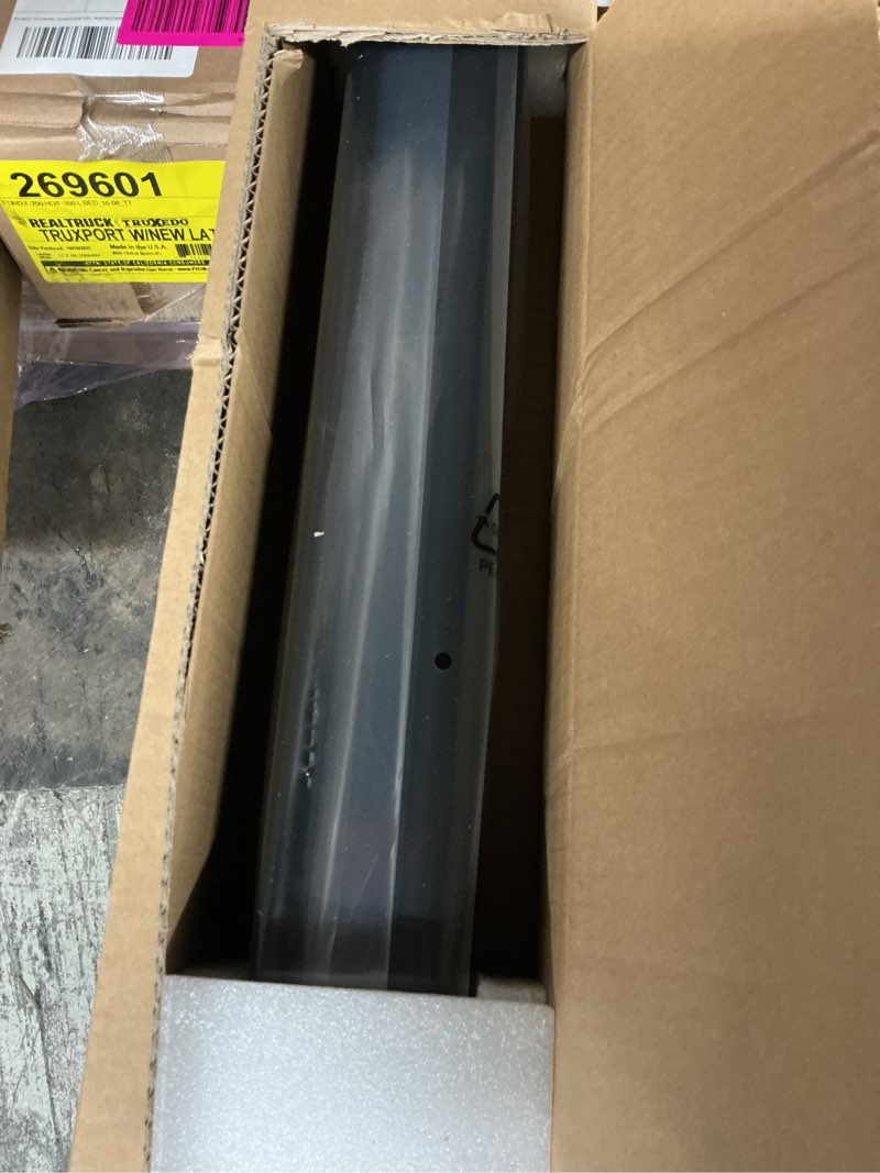 Condition photo showing New/Like New for Outdoor Roller Shade for Patio (10'W X 8'H) 420GSM New Material with 95% UV Protection, Cordless Aluminum Patio Blinds with Crank Handle, Outdoor Blinds for Shading, Privacy Protection, Black with Crank No Valance 120"W x 96"H Black