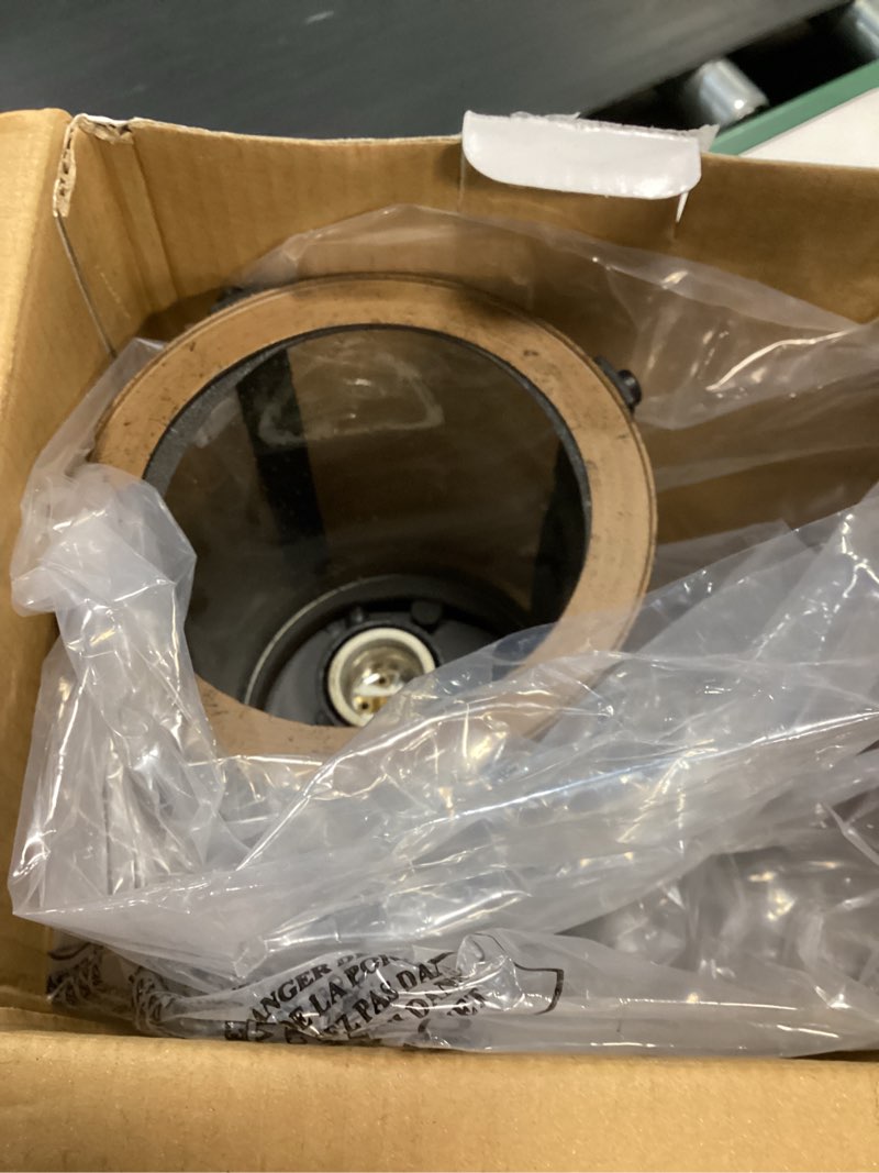 Condition photo showing As Is for kichler outdoor lanterne wall 