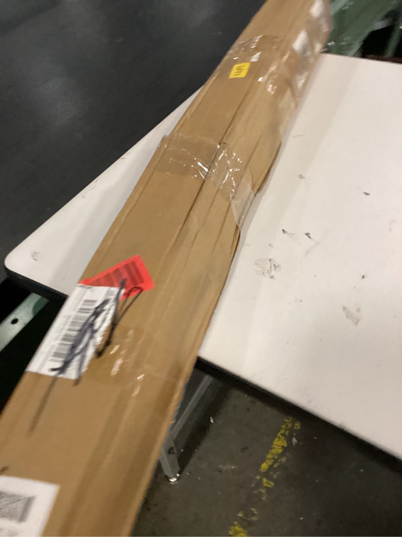 Condition photo showing New/Like New for Olympic EZ Curl Barbell Bar 47", 2-Inch Curl Bars for Weight Lifting,Hip Thrusts,Squat,Biceps-Home Gym Chrome Curling Bar for 2 Inch Weight Plates -2 Spring Collars(500lb Weight Capacity) Black