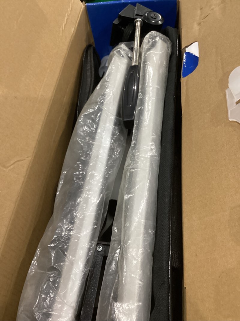 Condition photo showing As Is for Telescope 80mm Aperture 600mm - Astronomical Portable Refracting Telescope Fully Multi-coated High Transmission Coatings AZ Mount with Tripod Phone Adapter, Wireless Control, Carrying Bag. Easy Set Up 80600White