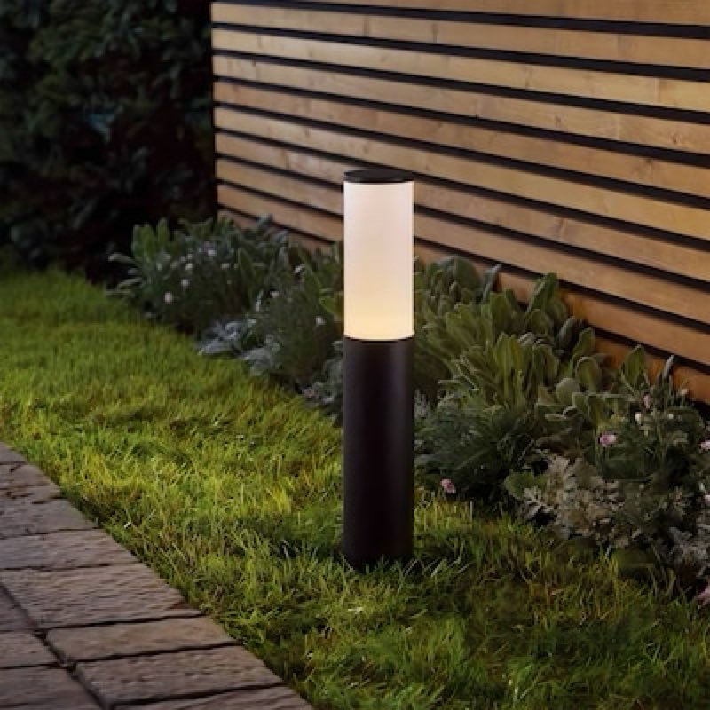  harbor breeze 500 -lumens black low voltage hardwired led outdoor path light 2900-k