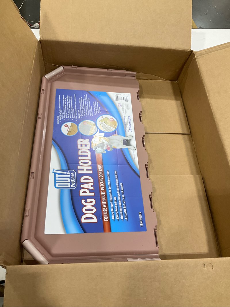 Condition photo showing Good Condition for OUT! PetCare Pee Pad Holder Tray, Puppy Pads, Dog Pee Pad Tray, Puppy Essentials, Raised Edges, Portable, Dog Training, Housebreaking Essentials, Cleaning Supplies, Floor Protection, 21x21
