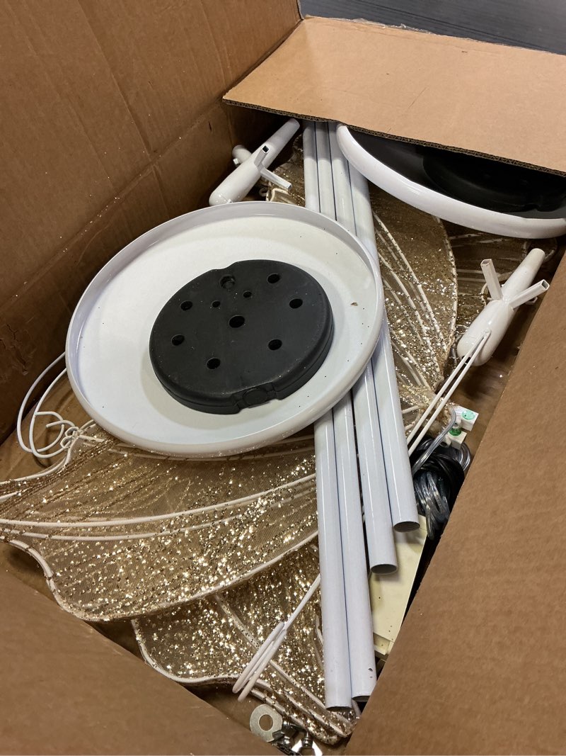 Condition photo showing Good Condition for cncest 2pcs 23.6" wedding butterfly led floor lamp,48w 110v creative butterfly ceiling lamp 57.5-70.