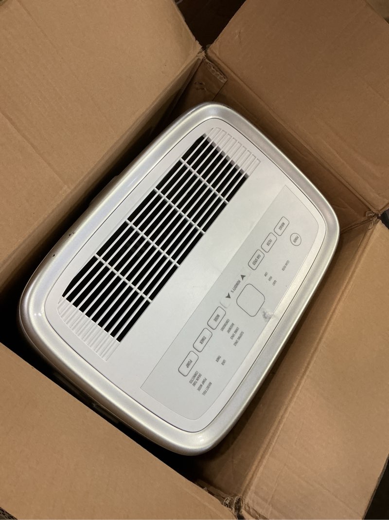 Condition photo showing As Is for 50 Pints Dehumidifier with Pump for Spaces up to 4,500 Sq. Ft at Home, with Washable, Reusable Air Filter, 2 Gal Water Tank, Drain Hose, for Large & Medium Rooms, Basement, Bedroom 50 Pints, 4,500 Sq.Ft