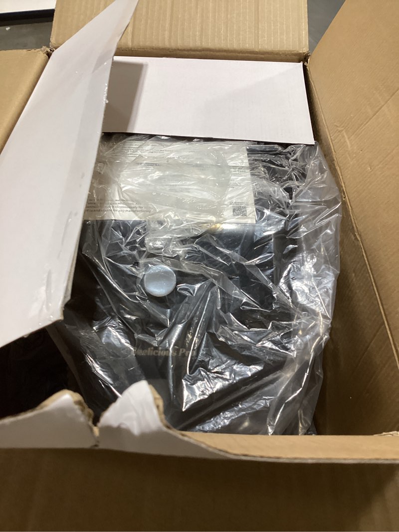 Condition photo showing Good Condition for 12qt large double air fryer, 10-in-1 dual airfryer with 2 baskets & syncheat tech for even cooking, stacked compact design, smart finish & match cook, pfas-free nonstick, dishwasher safe, ash black
