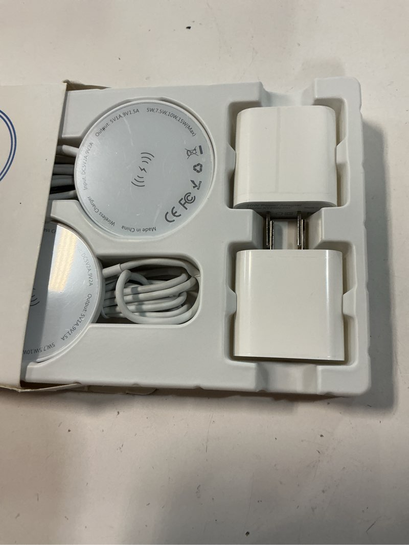 Condition photo showing Good Condition for [Apple MFi Certified] Apple MagSafe Charger 15W Magnetic Wireless Charger iPhone Wireless Charging Pad 6ft Magnetic Charger for iPhone 17 16 15 14 13 12 11 Pro Max Plus/AirPods 2 3 4 Pro 2 3 [2 Pack]