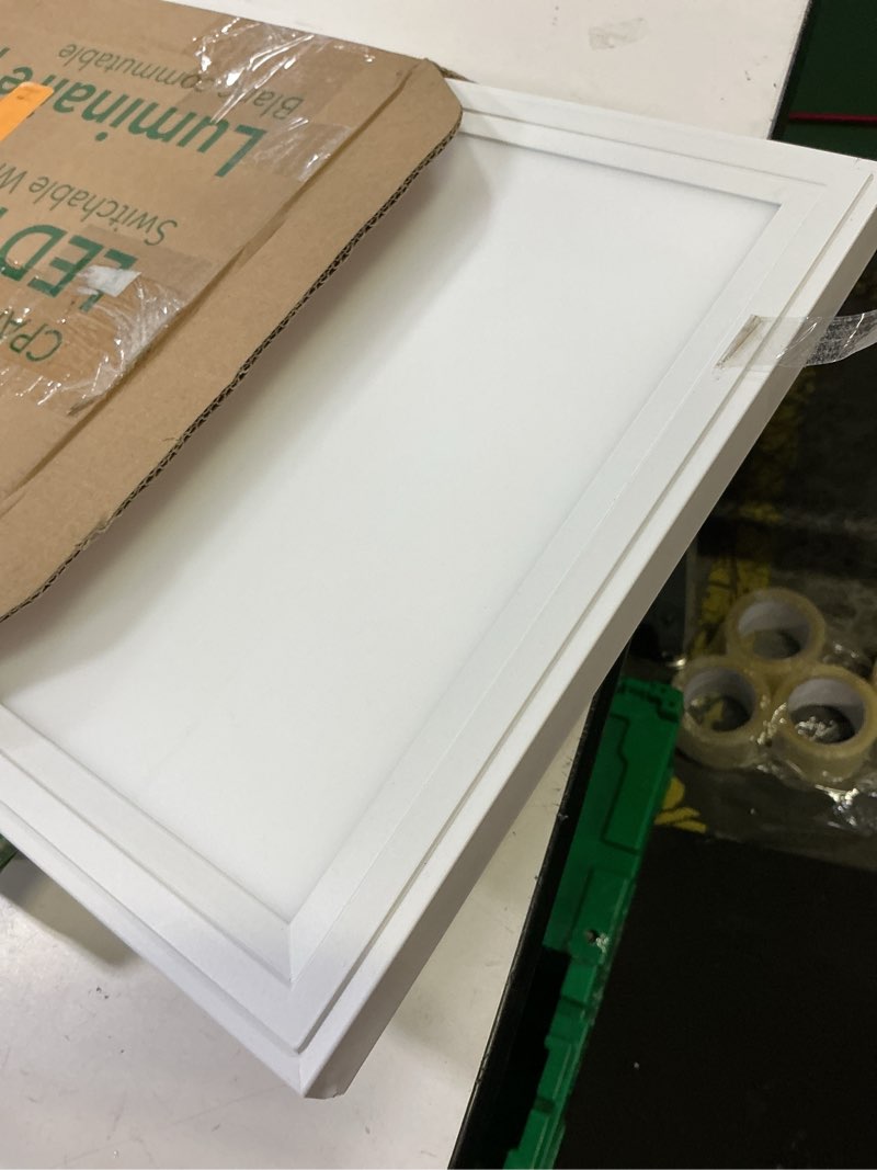 Condition photo showing Good Condition for lithonia lighting cpanl 1x4 led flat panel light, 1 ft. x 4 ft. led light panel, ceiling lighting fixture, 4000 lumens, 3500k/4000k/5000k switchable cct, includes direct ceiling mount bracket, white 1-foot x 4-foot 4000 lumens switchable white