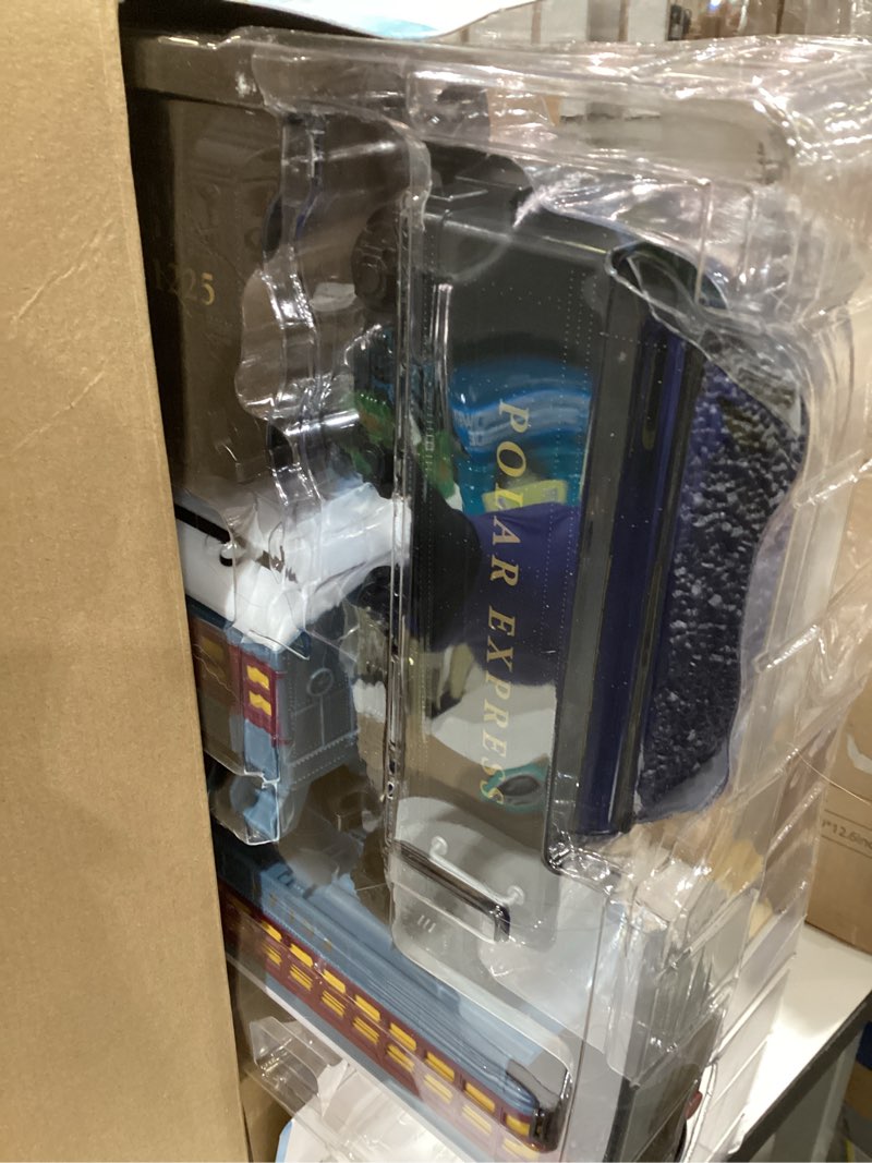 Condition photo showing Good Condition for Lionel Battery-Operated The Polar Express Toy Train Set with Bluetooth, Locomotive, Train Cars, & Track with Authentic Train Sounds, Lights, & Water Vapor Smoke Effects for Kids 4+