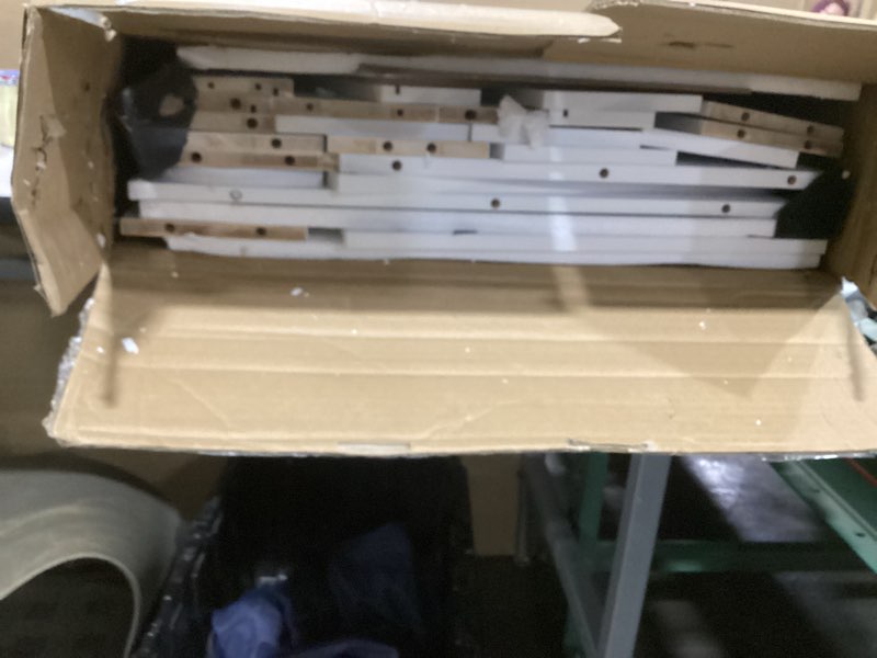 Condition photo showing Good Condition for Haewon Makeup Vanity Desk with Mirror, 10 LED Lights and Charging Station, White Vanity with Adjustable Lighting, Dressing Table Set with Storage Chair Drawers Shelves for Bedroom Small