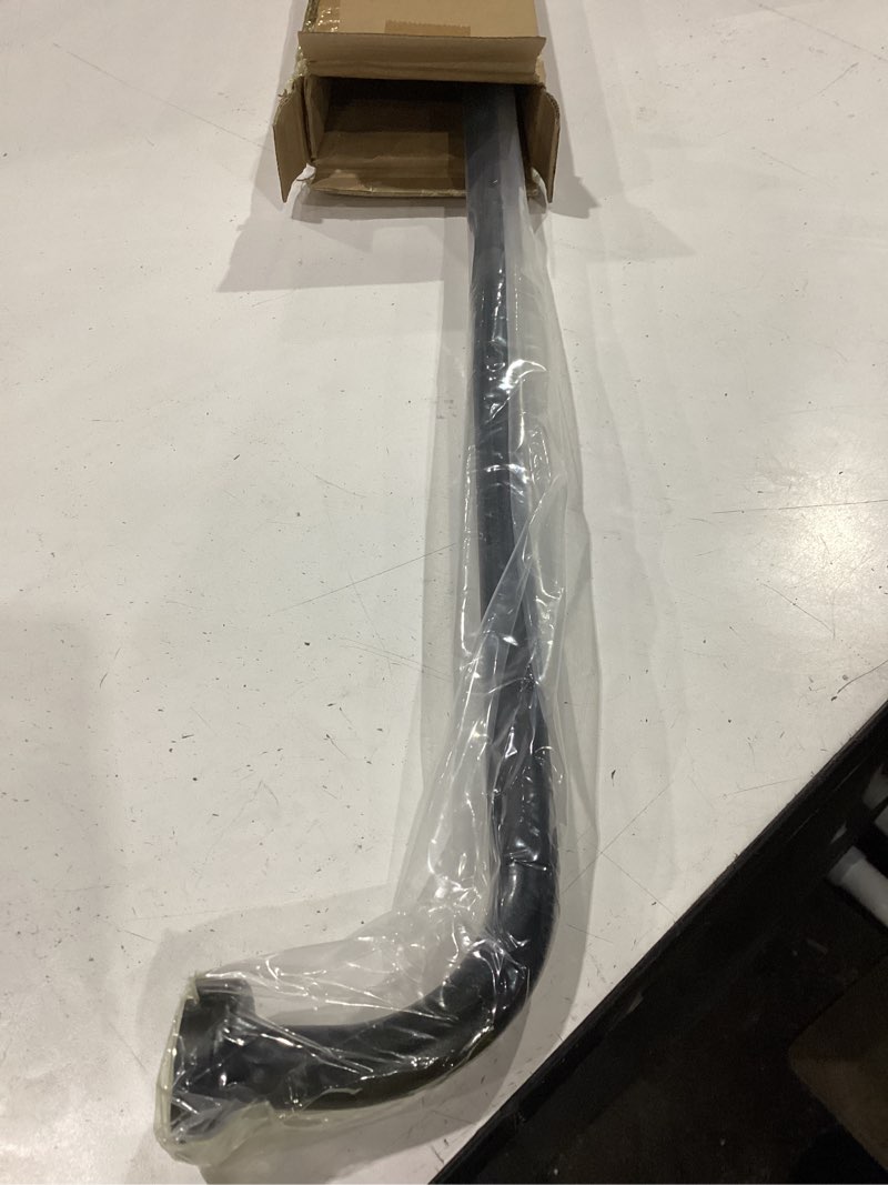 Condition photo showing New/Like New for matte black disc curtain rods, 48-84 inches window curtain rod,adjustable room darkening curtain rod with aluminum finials and brackets,wrap around design 48-84" matte black