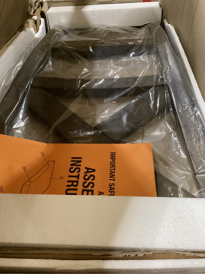 Condition photo showing New/Like New for Signature Design by Ashley Moriville Modern Farmhouse 19" Upholstered Dining Room Chair, 2 Count, Brown Dark Brown