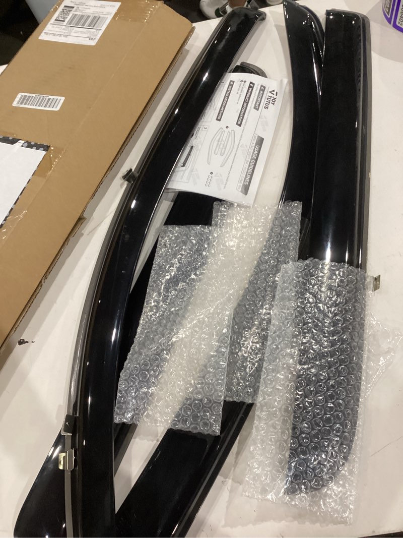 Condition photo showing Good Condition for joytutus in-channel rain guards compatible with 2016-2023 tacoma double cab window vent visor window deflectors vent shades tacoma accessories