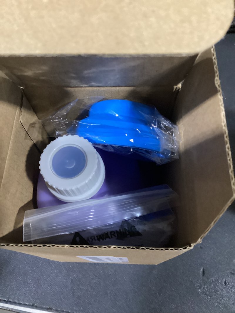Condition photo showing Good Condition for refillable replacement bottle for swiffer® wet jet™ mop, 500ml /17 oz, empty, leak-proof hdpe cleaner solution refill bottle with 8 silicone gaskets & 1 foldable funnel purple-1p